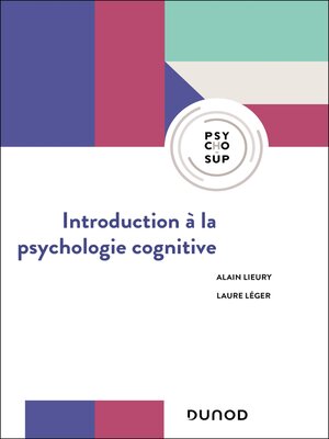 cover image of Introduction à la psychologie cognitive